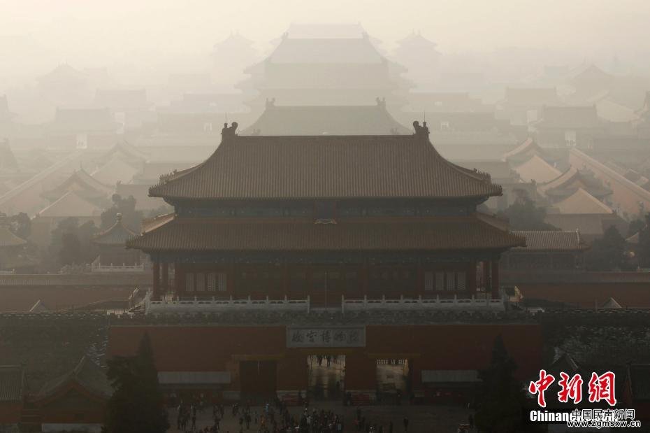 中国61个城市在雾霾中跨年