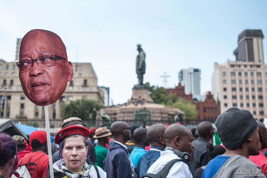 南非多个政治团体发起反政府游行 要求总统祖马