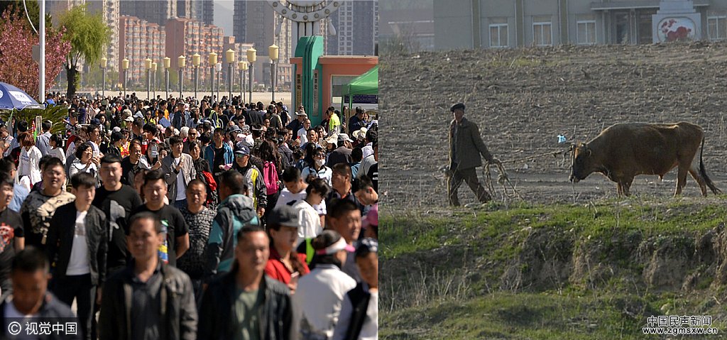 为看朝鲜别样风景 游客挤爆鸭绿江畔